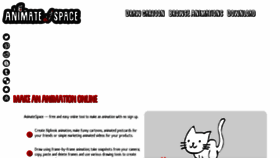 What Animate.space website looked like in 2023 (This year)