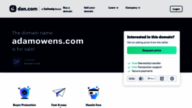 What Adamowens.com website looked like in 2023 (This year)