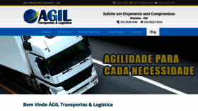 What Agiltransportes.com website looked like in 2023 (This year)