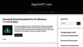 What Appzforpc.com website looked like in 2023 (This year)