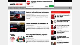 What Autoadvice.in website looked like in 2023 (This year)