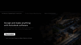What Autodesk.co.uk website looked like in 2023 (1 year ago)
