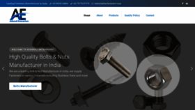 What Akbarfasteners.com website looked like in 2023 (This year)