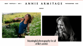 What Anniearmitage.com website looked like in 2023 (This year)