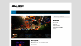 What Arealgamer.net website looked like in 2023 (This year)