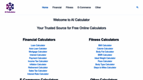 What Aicalculator.co website looked like in 2023 (This year)