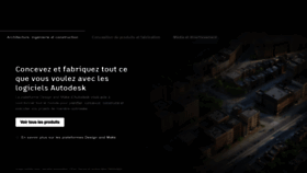 What Autodesk.fr website looked like in 2023 (1 year ago)
