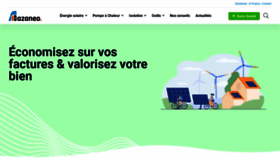 What Azaneo.fr website looked like in 2023 (This year)