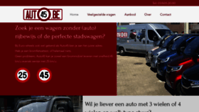 What Auto45.be website looked like in 2023 (2 years ago)