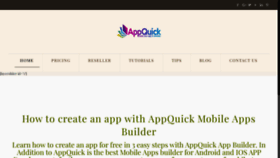 What Appquick.net website looked like in 2023 (This year)
