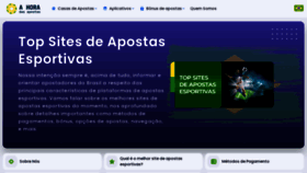 What Ahoradasapostas.com website looked like in 2023 (This year)