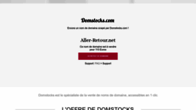 What Aller-retour.net website looked like in 2023 (This year)