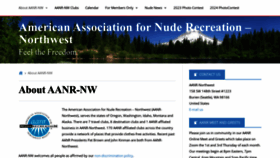 What Aanr-nw.org website looked like in 2023 (This year)