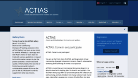 What Actias.de website looked like in 2023 (This year)