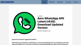 What Aerowaapps.com website looked like in 2023 (This year)