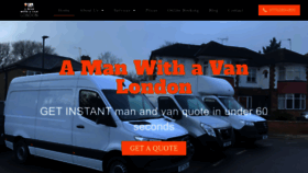 What Amanwithavanlondon.co.uk website looked like in 2023 (This year)