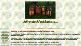 What Adirondackpackbaskets.com website looked like in 2023 (This year)