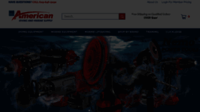 What Americandivingsupply.com website looked like in 2023 (This year)