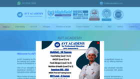 What Avtacademy.com website looked like in 2023 (This year)
