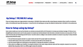 What Ap-setup.com website looked like in 2023 (This year)