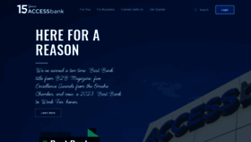 What Accessbank.com website looked like in 2023 (This year)