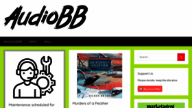 What Audiobb.com website looked like in 2023 (This year)