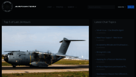 What Airfighters.com website looked like in 2023 (This year)