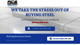 What Acesteelsupply.net website looked like in 2023 (This year)