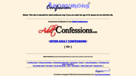 What Anonymousconfession.com website looked like in 2023 (This year)