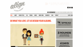 What Alignalbumdesign.com website looked like in 2023 (This year)