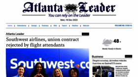 What Atlantaleader.com website looked like in 2023 (This year)