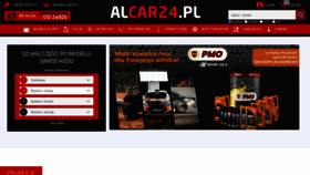 What Alcar24.pl website looked like in 2023 (This year)