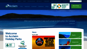 What Acclaimparks.com.au website looked like in 2023 (This year)