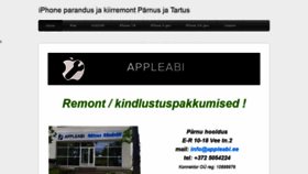 What Appleabi.ee website looked like in 2023 (This year)