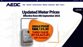 What Abujaelectricity.com website looked like in 2023 (This year)