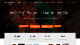 What Agraharammatrimony.com website looked like in 2023 (This year)