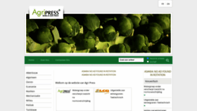 What Agripress.be website looked like in 2023 (This year)