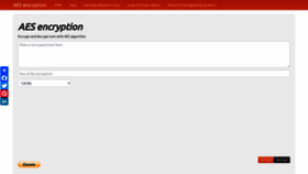 What Aesencryption.net website looked like in 2023 (This year)