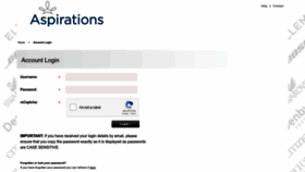 What Aspirationsonline.co.uk website looked like in 2023 (This year)