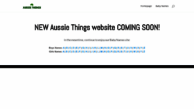 What Aussiethings.com.au website looked like in 2023 (This year)