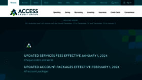 What Accesscu.ca website looked like in 2023 (1 year ago)