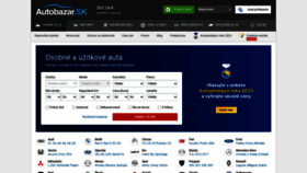 What Autobazar.sk website looked like in 2023 (1 year ago)