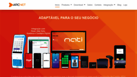 What Arcnet.com.br website looks like in 2024 