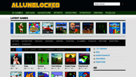 What Allunblocked.us website looks like in 2024 