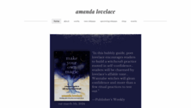 What Amandalovelace.com website looks like in 2024 