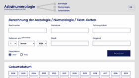 What Astronumerologie.de website looks like in 2024 