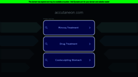 What Accutaneon.com website looks like in 2024 
