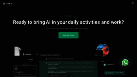 What Askaichat.app website looked like in 2024 (1 year ago)