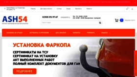 What Ash54.ru website looks like in 2024 