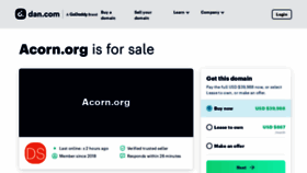 What Acorn.org website looks like in 2024 